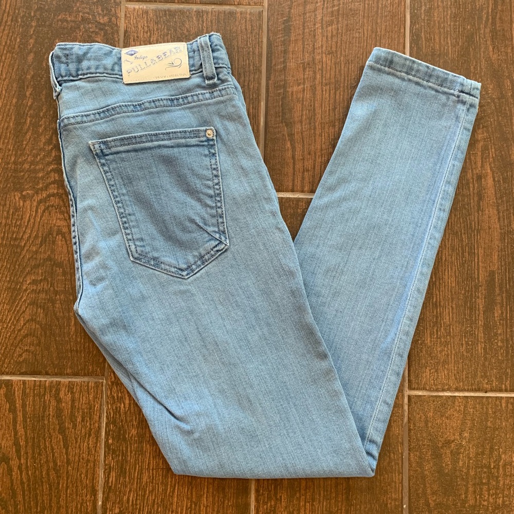 Pull&Bear Super Skinny Light Wash Denim 27”
